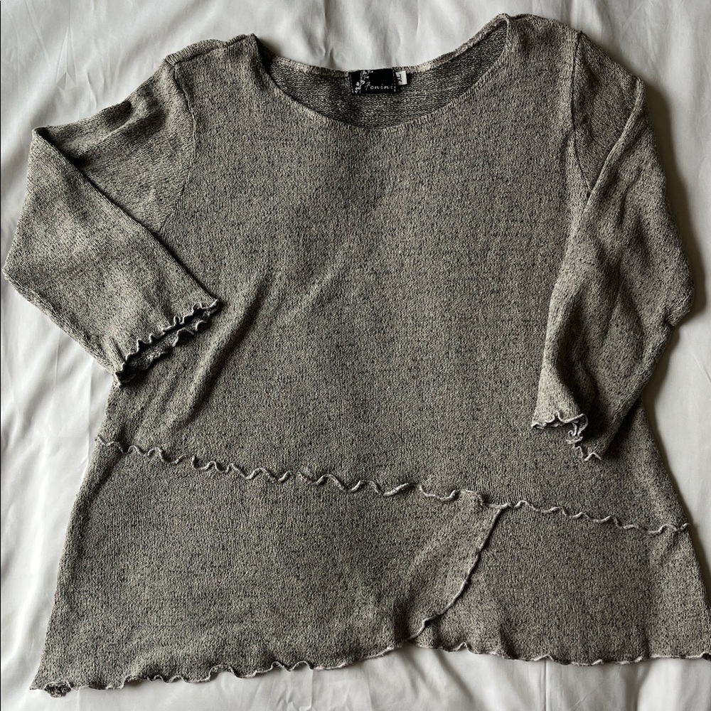 Gray Women's Crew Neck Sweater